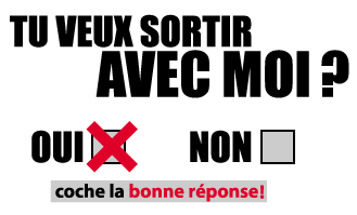 Veux tu sortir avec moi? Oui Ou Non?